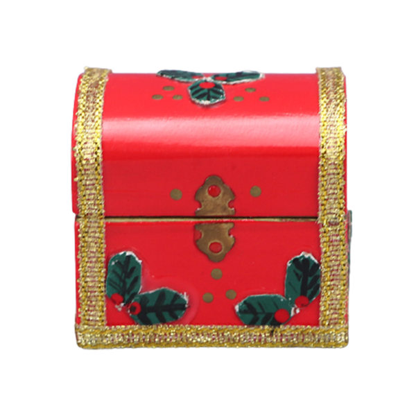 1/12 Dollhouse Christmas Scene Modell Sled Xmas Box Set Dockhus Miniatyr deler null - Christmas box