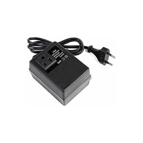 220V til 110V, 200W transformator med europeisk plugg for redusert spenning...