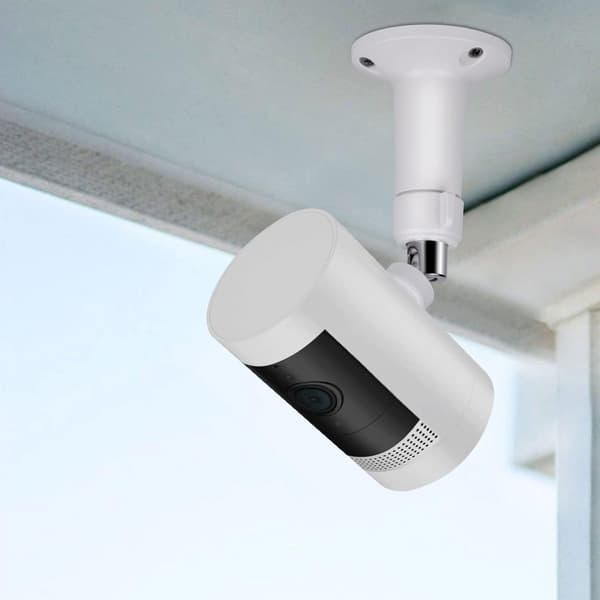 360° justerbart väggfäste för Ring Stick Up Cam och Ring Outdoor Cam Plus, inomhus/utomhus säkerhetskamerafäste, vit, 2-pack