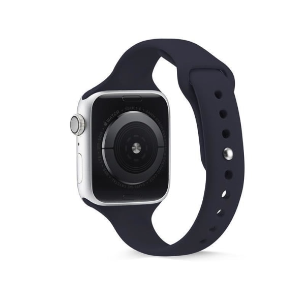 Silikon Armband Apple Watch 38/40/41 mm - Svart Svart Svart