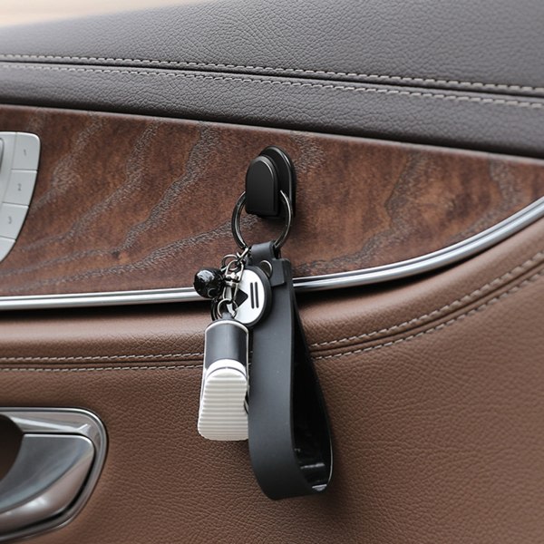 Universell arrangør Oppbevaring for nøkkelhodetelefoner USB-kabelveske oppbevaringshengere Autofesteklemme selvklebende