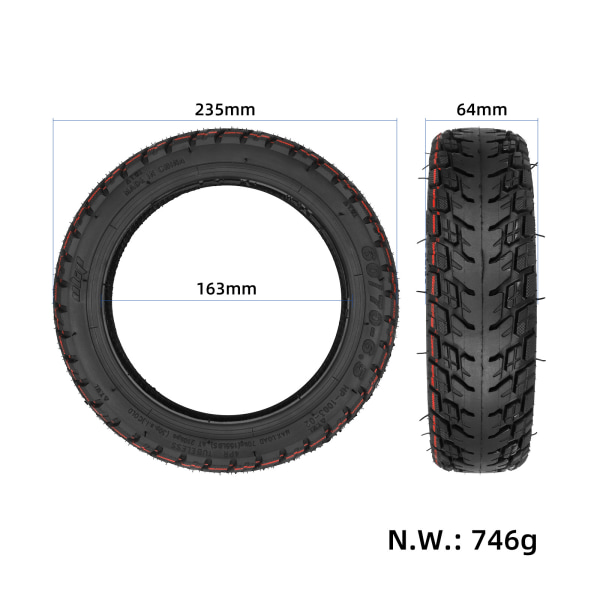 Ulip60/70-6.5 itseparantuva off-road sisärenkaaton Max G30 skootterin paksunnettu rengas liukastumista estävä rengas