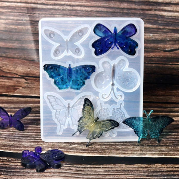 Örhängen Halsband Hänge Form Butterfly Crystal