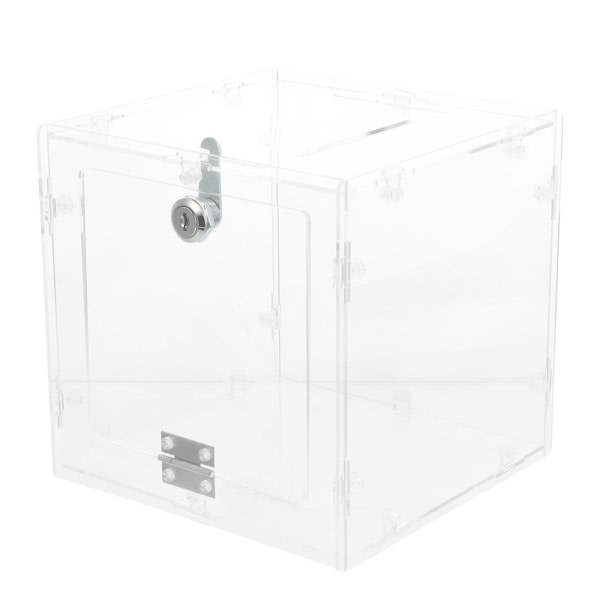 Metallförvaringsfack Kommentarer Box Cam Lock Förslagslåda Akryl Valurna Display Box Plast Kommentar Container20X15X20CM 20X15X20CM