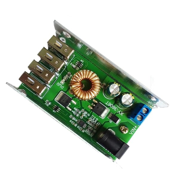 DC-DC strøm 24V/12V til 5V 5A omformer Erstatt LM2596S