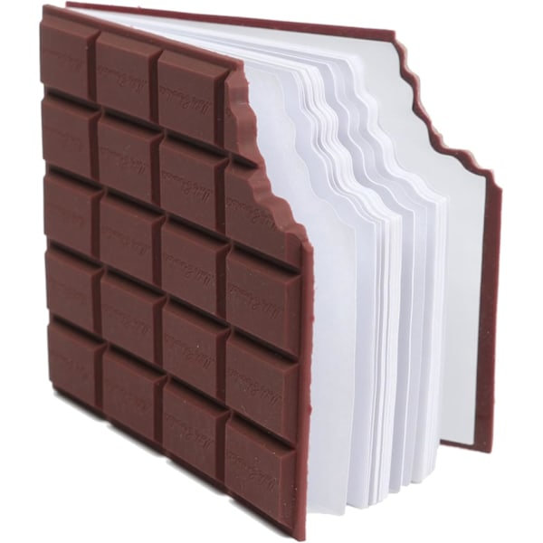 Chocolate-Scented Memo Pad, 80 Sheets Self-Adhesive Reusable Small Notebook, Creative Mini Notebook for School Office...