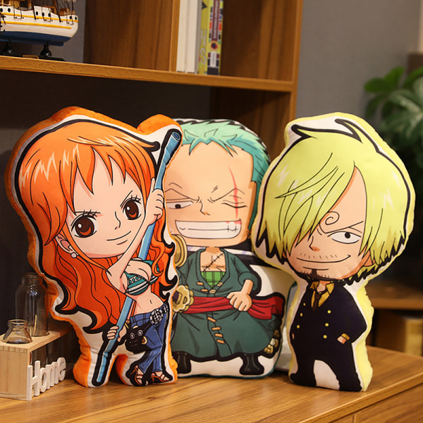 One Piece Kawaii Kudde Docka Luffy Zoro Sanji för Usopp Anime S F en storlek F one size