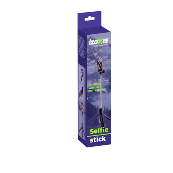 Selfie Stick - iPhone/Android - Bluetooth Black Svart