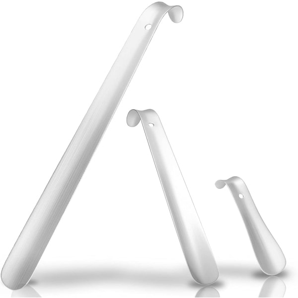 Kenkälusikka, 3 osaa 41cm&29cm&15cm Pitkä kenkälusikka Metalli Pitkä varsi