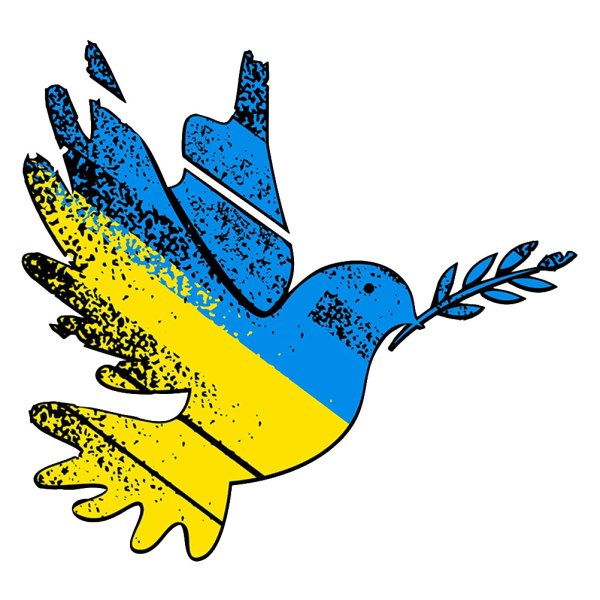 Fred i Ukraine Klistermærke Peace Dove Decoration Decal Sticker for