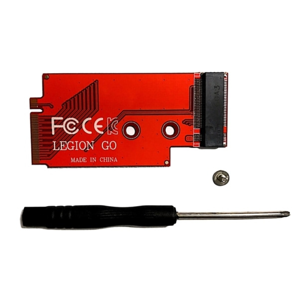 M.2 NVME-adapter för Legion Go-modifieringskort 2240 till 2280 NVMe-hårddisk SSD-överföringskort Adapterkonverter Röd
