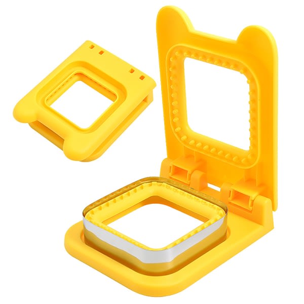 1st Square Sandwich ter Form DIY Dessert Toast Maker Cake Yellow