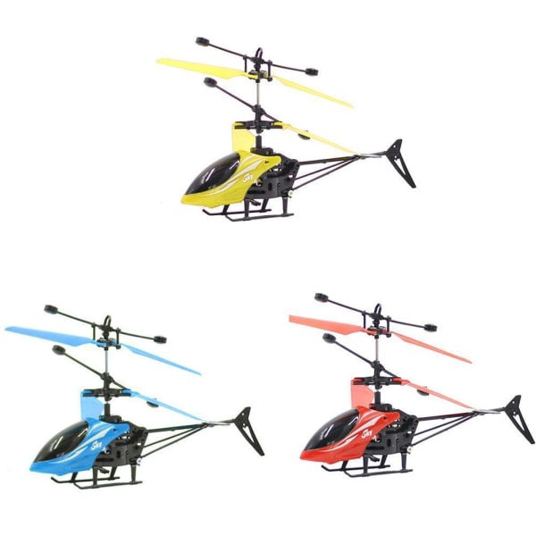Liten fjärrstyrd Helikopter Utomhusleksak Plan Induktionsleksak Röd A
