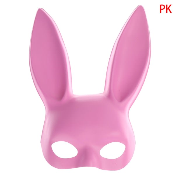1. Sexig Cosplay PVC Mask Kvinnor Halloween Maskerad Fancy Par Pink one size Pink one size
