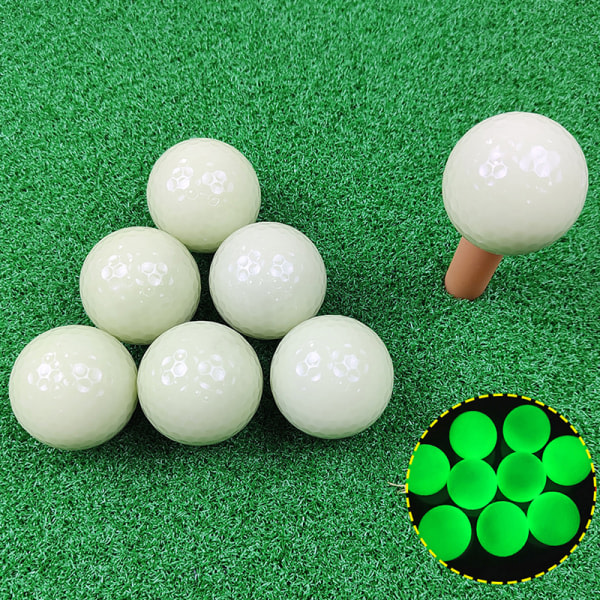 5 st självlysande golfboll för nattsportsgolfboll