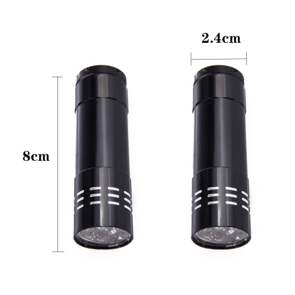 3 stk LED Mini Lommelygte Lille Lommelygte Pen Lille Nøglering Lommelygter Lommelygte til Camping Udendørs Nødsituationer Dagligdags Lommer (uden batteri)