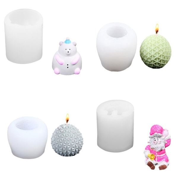 Jul Silikonform Julenissen Juletre DIY A2