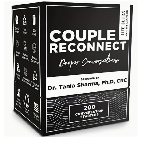 Par Återanslut 200 Deep Conversation Starters Roligt-kortspel för gifta par