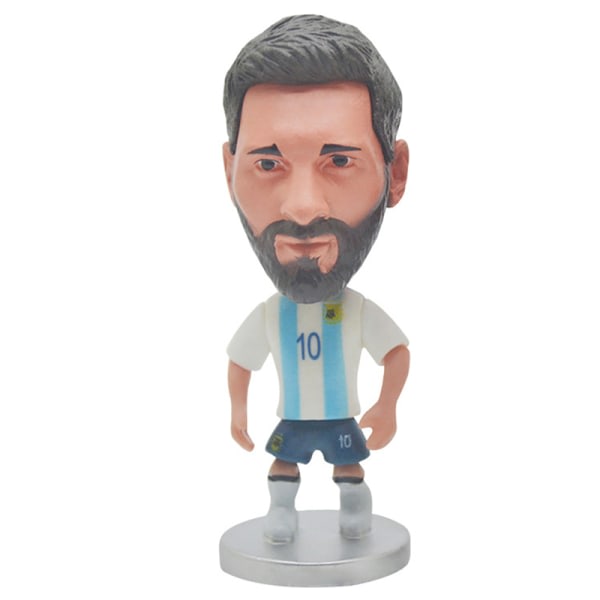 Fotballstjernefigur Mini Fotballspiller Bil Ornament Collectio 17 17 17 17