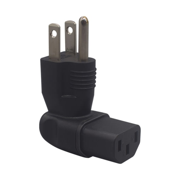 5-15P to C13 Adapter, IEC AC Plug Male-Female Adapter, 3-Pin 3-Pin Converter for Notebook Laptop Socket Connector