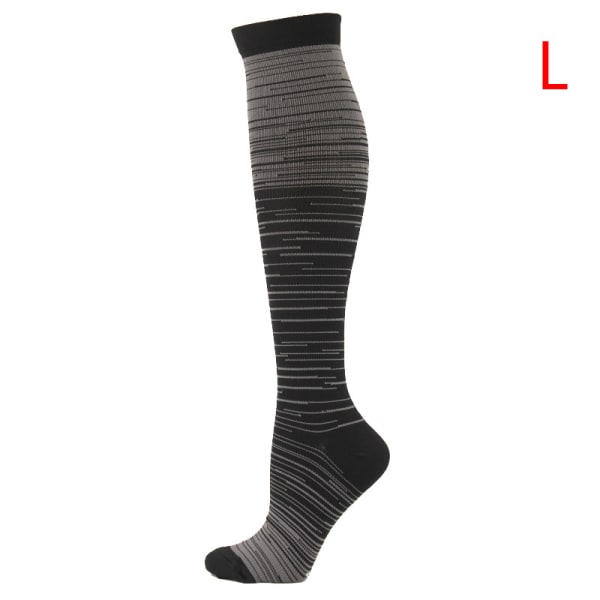 Strumpa Gradient Kompression Blandad Färg Tryck Mid-tubeSpor A10 ONESIZE A10 ONESIZE