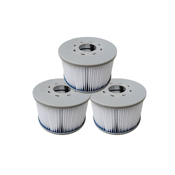 3-pack filter för uppblåsbara MSPA-bubbelpooler, Ø106 cm - 3 ersättningsfilterpatroner för uppblåsbara MSPA-bubbelpooler. 3st