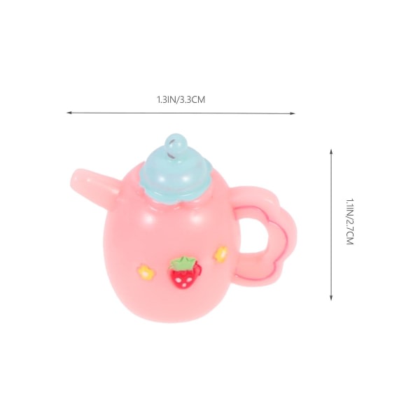 Kit Flickor Toddler Leksaker Miniatyr Set Miniatyr Set Minitekokare MiniatyrtewareRosa 3,3X2,7X2,7CM Rosa 3,3X2,7X2,7CM