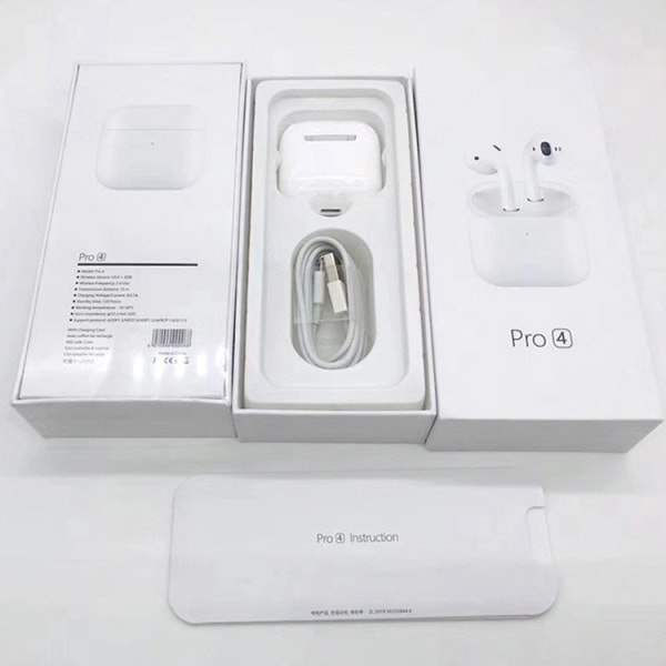 Nya original Air Pro 4 Tws trådlösa Bluetooth 5.0 hörlurar hörlurar hörlurar spelheadset för Iphone Apple Xiaomi Android