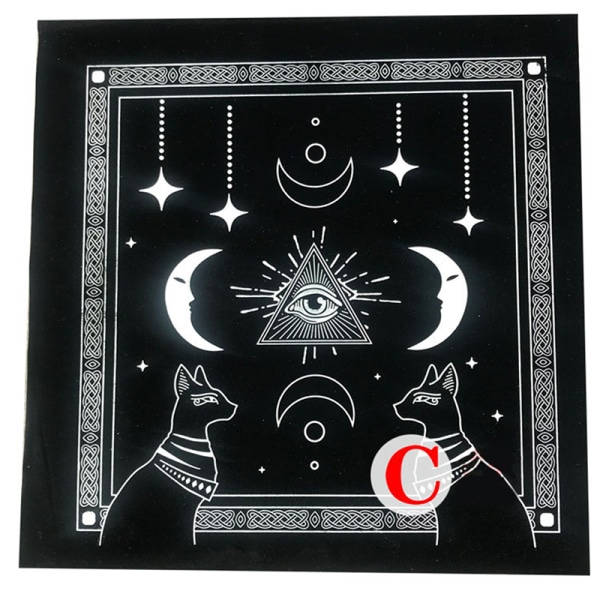 Tarotkort Bordsdug Flanell Spådomsaltare Schackspel Fortu C one size C one size