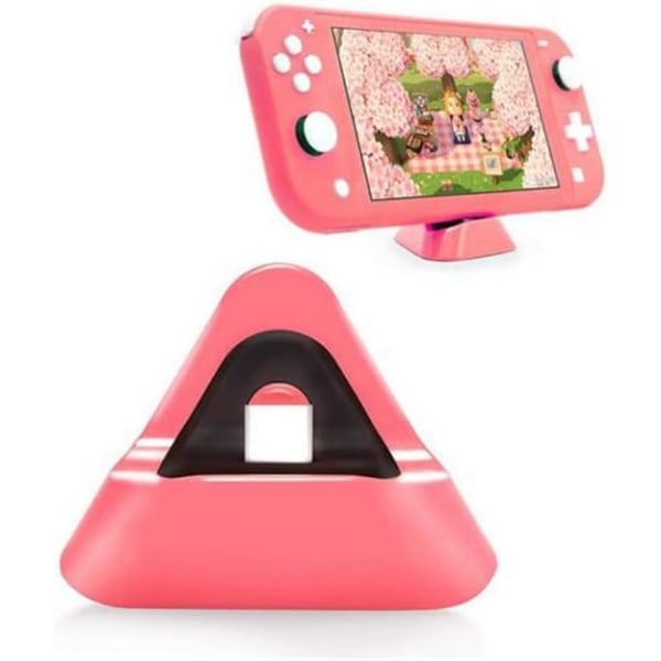 Laddningsdockningsstation til Nintendo Switch Lite Type C-port Mini trekantet download Dockning Portabel resestøtte Animal Crossing Blue