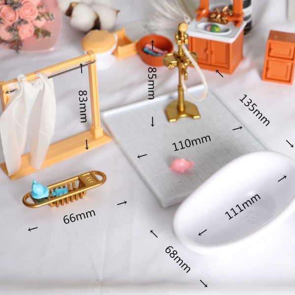Mikro Miniatyr Möbler Tiny Småskalig Leksak Doll House DIY Dekorera Mini Godis Leksak Modell