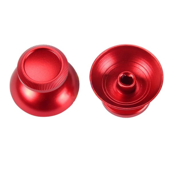 2 st aluminiumlegering joystick rocker-skyddskåpa för P5 P4 XB One spelkontroll ersättning reparationstillbehör röd