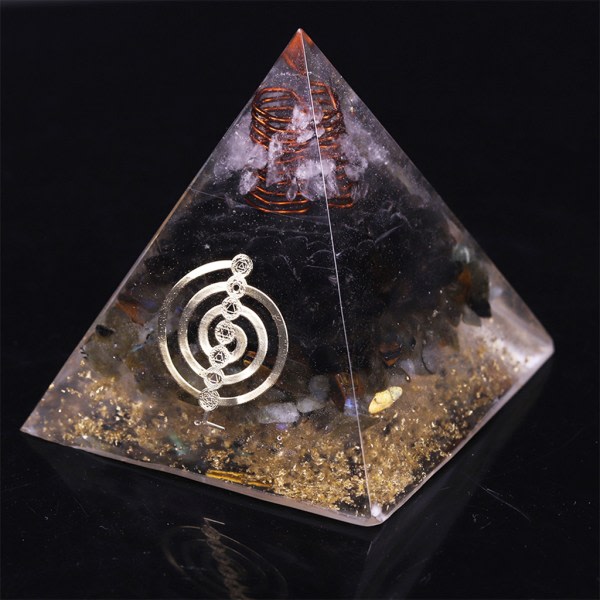 Krystal Eksport Orgon Pyramide Lilla Turmalin Pyramider Metafysisk Sten Healing Orgonit Pyramide Krystal Pyramide Nummer 6