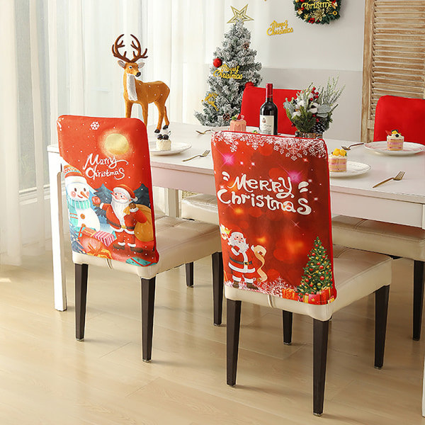 Jul Xmas Bankett Stol cover Santa Party Matsal Seat A11 one size A11 one size
