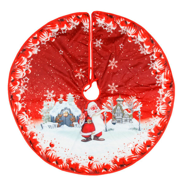 33 tum julgran kjol prydnad Santa Älg julgran kjolar matta botten dekoration inomhus utomhus semester fest null - 3