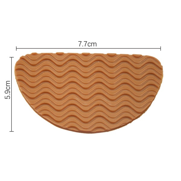 1 par slitesterke unisex anti-skli selvklebende gummisåler C