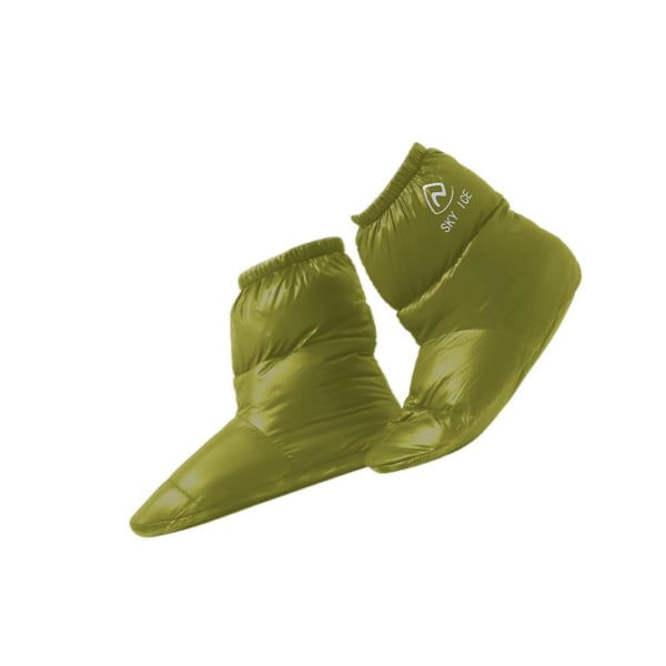 1/2/3/5 Varme og koselige utendørs camping Duck Down tøfler Sokk Grønn M 1 stk