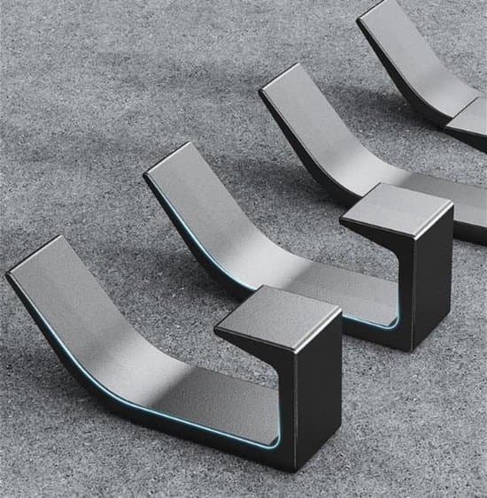 Väggmonterade klädkrokar, 5-pack ABS självhäftande krokar, ingen borrning, för rockar, halsdukar och handväskor, 2,8 x 2 x 7,6 cm
