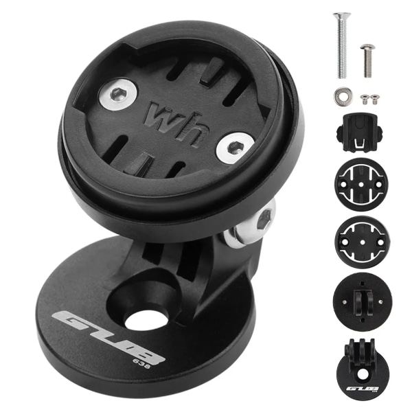 Justerbart fäste för cykelcomputer med 4 adaptrar för Garmin, Bryton, Cateye, Wahoo