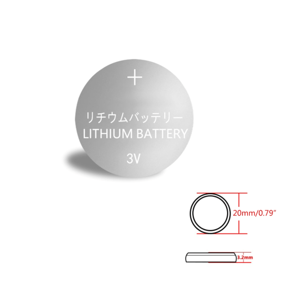 CR2032 150mAh knapcellebatteri 3V Langvarigt sæt til elektroniske fjernbetjeninger 3 stk