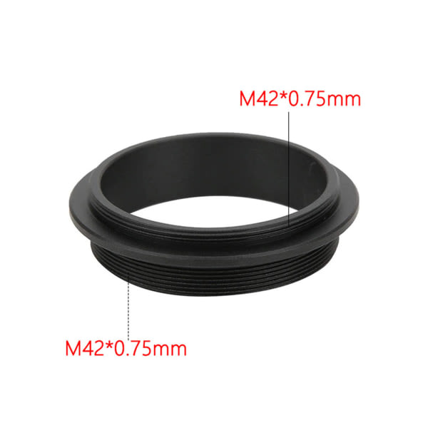 Ringadapter metal M42-M42 han til han ringadapter med M42x0,75 mm gevind til teleskop installationstilbehør