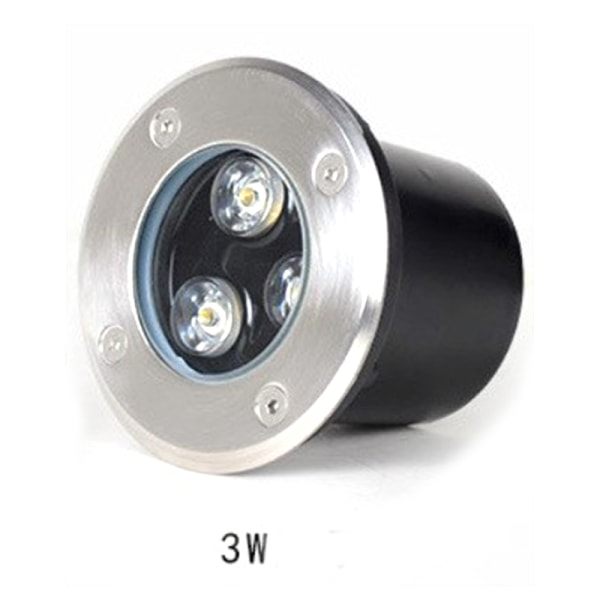 LED-maavalaisin Vedenpitävä lattiavalaisin Ulkona Puutarhapolku Lämmin valkoinen 3W Warm White 3W