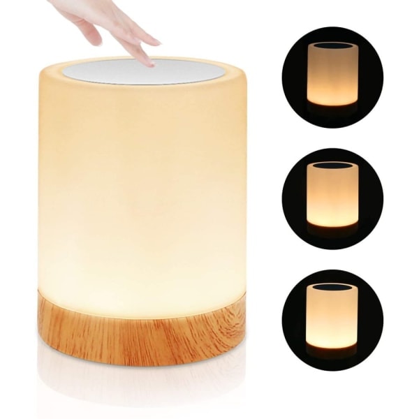 LED-sänglampa, dimbar atmosfärsbordslampa för sovrum