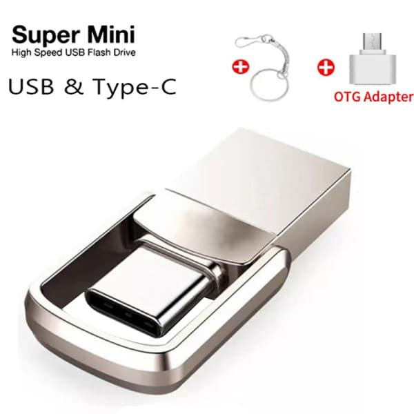 Mini Type C Ultra Dual USB-muistitikut USB 3.0 & Type C-minne