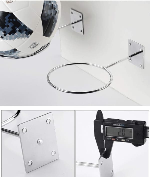 Väggmonterade bollhållare Sportbollställ Vägg 2-pack Mount Di