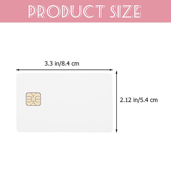 10 stk hvite kort med chip IC-kort Chipkort for hotellpasskontrollsystem Som vist 8.4X5.4cm