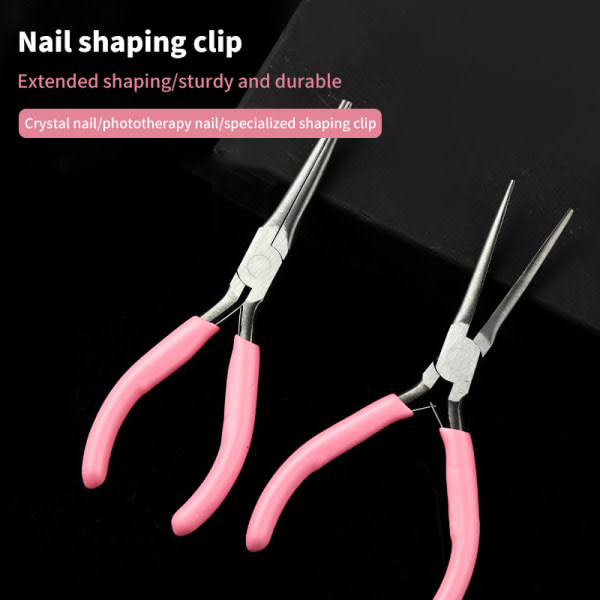 1. Akrylnagel C Curve Pincer Clamp Muotoilevat Pincet Nails E