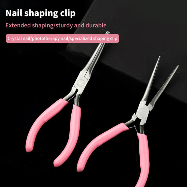 1. Akrylnagel C Curve Pincer Clamp Shaping Pincet Nails E