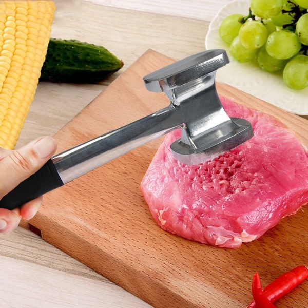 28 cm Köttmör Dubbelsidig Kötthammare Heavy Duty Alu, ZQKLA