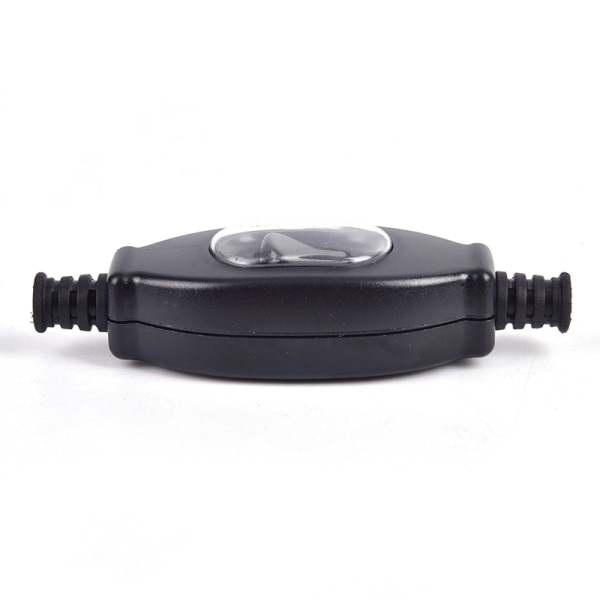 Vedenpitävä in-line-virtakytkin johtokytkin IP65 pyöreä johtoliitin D Musta 1 kpl Black 1Pc